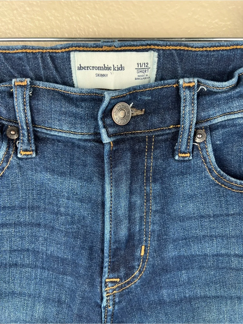 Abercrombie Kids Skinny Jeans 11/12 Short Dark Wash